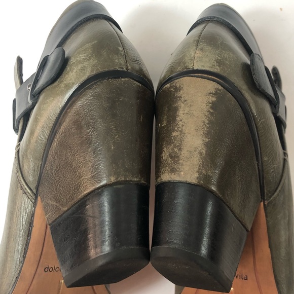 DOLCE VITA Gray Leather Ankle Booties - Picture 7 of 8